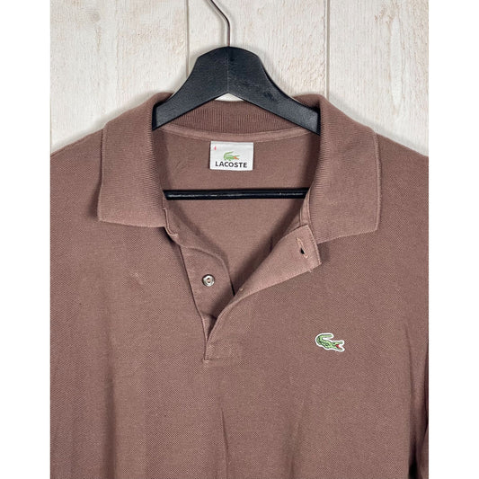 Classic Brown Lacoste Polo - Size M - Heritage Fashion