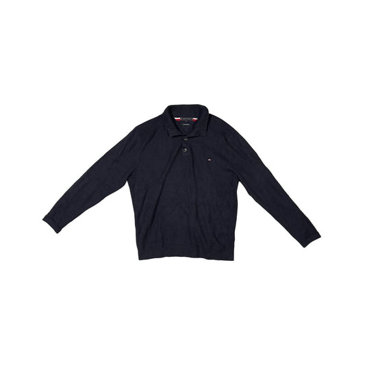 Tommy Hilfiger Navy Blue Polo Sweater - Heritage Fashion
