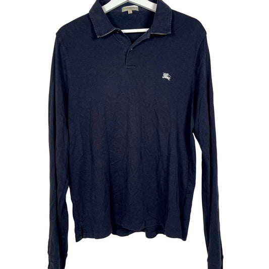 Burberry Navy Blue Polo - Size L - Heritage Fashion