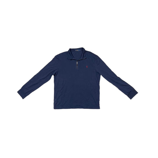 Ralph Lauren Blue 1/4 Zip Sweater - Heritage Fashion