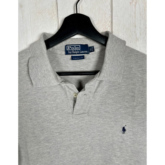Ralph Lauren Polo Shirt, Size XL, Grey, Excellent Condition - Heritage Fashion
